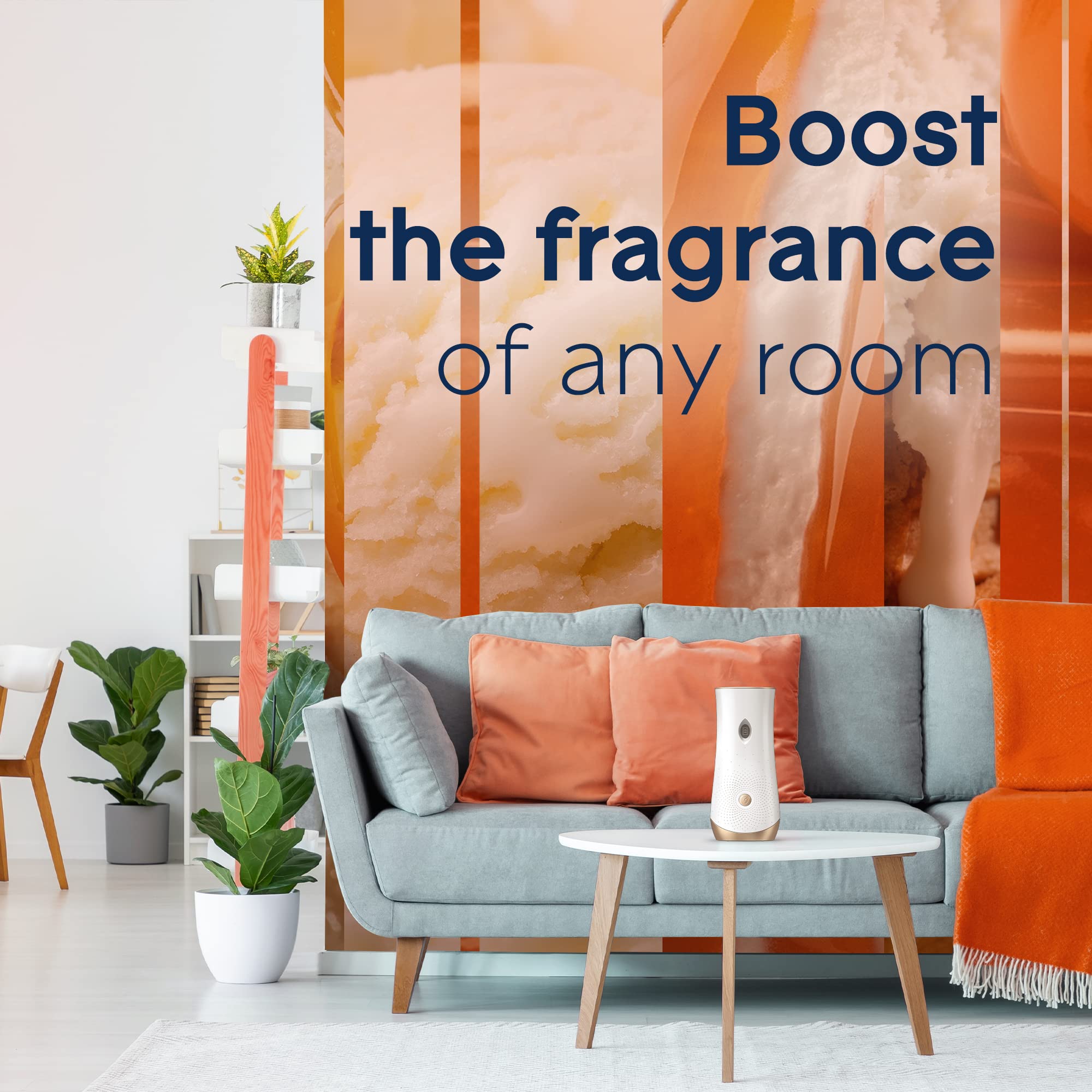 Glade Vanilla Caramel Twist lifestyle use suggests cozy ambience