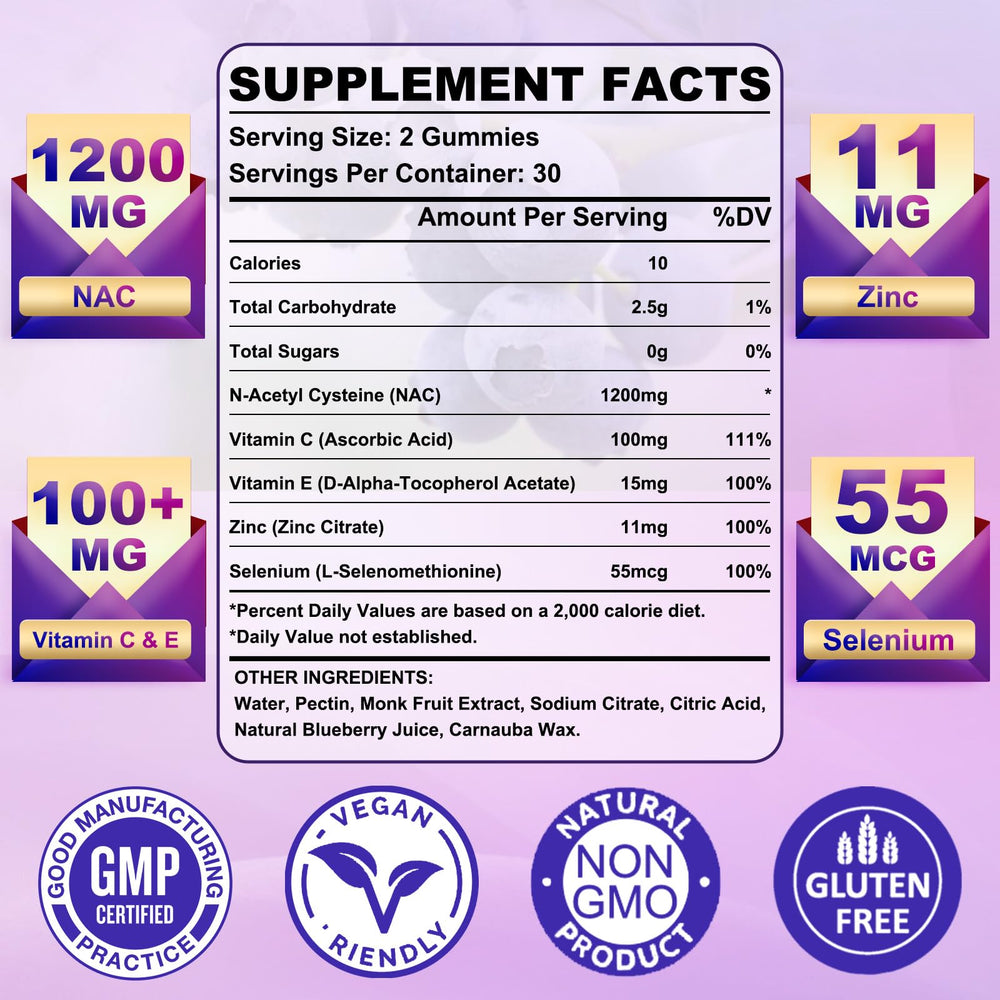 GlaGmrry NAC gummies kids-chew closeup, kid-friendly supplement for immune support