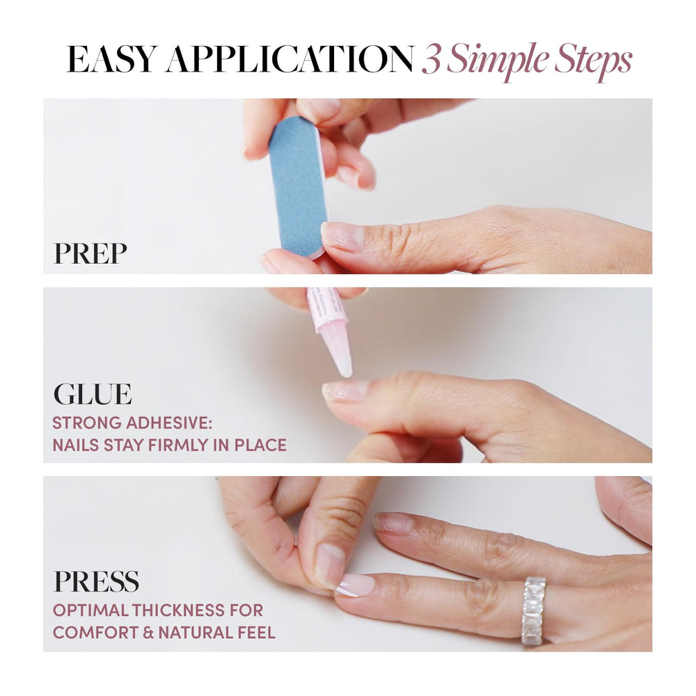Glamnetic nail kit with storage box for organized manicures.