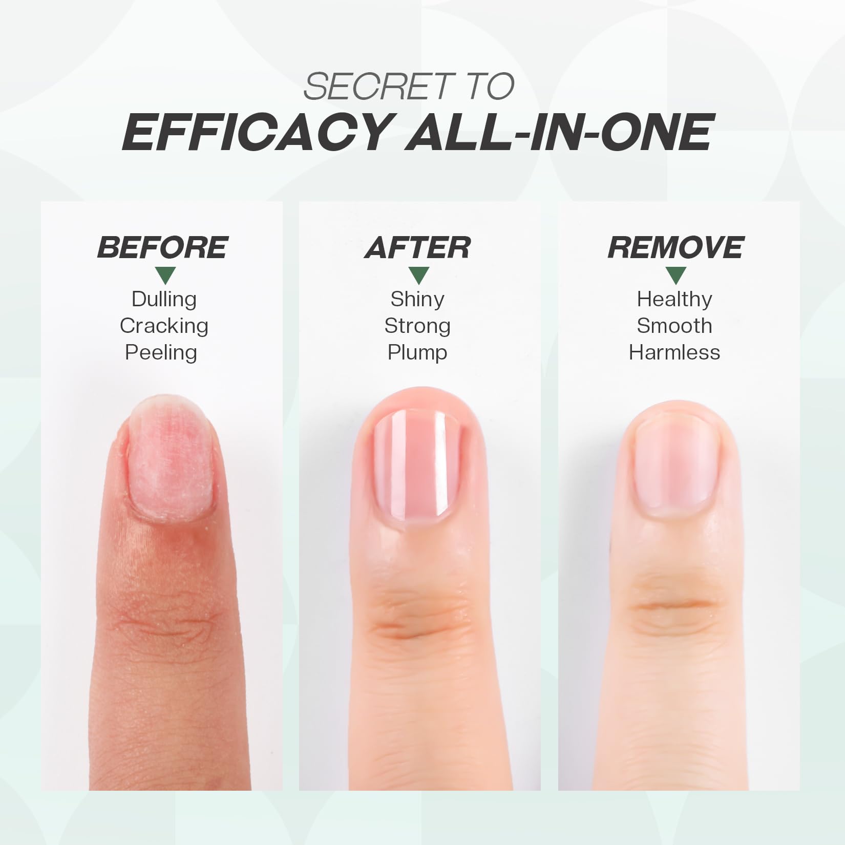 Glamonade base top coat fast-drying action shown during application.
