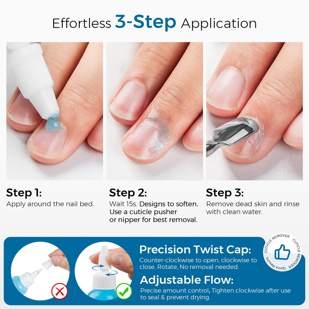 Glamonade Gel on hands close-up showing softened cuticles