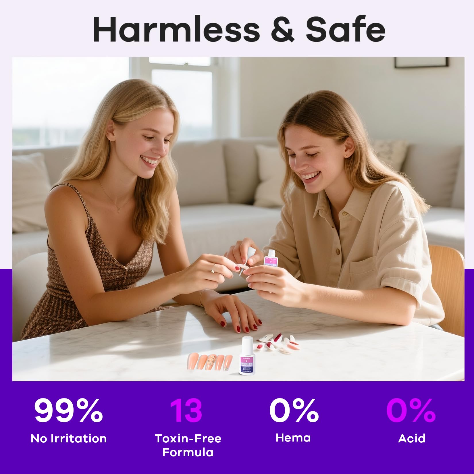 Glamonade portable nail glue ideal for on-the-go events