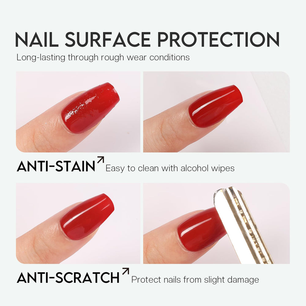 Glamonade Salon-Quality Clear Top Coat for professional results.