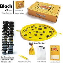 GlamTack magnetic chess game mat and bag for easy storage.