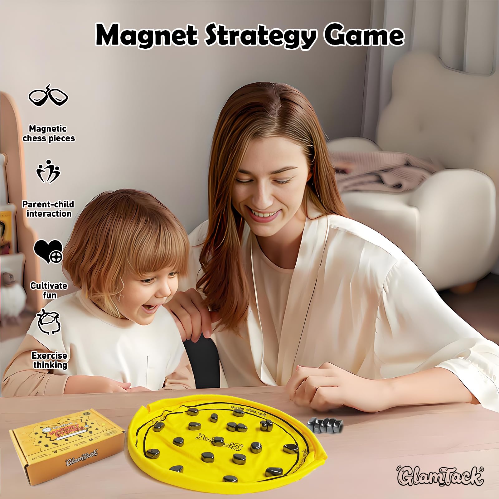 GlamTack magnetic stones ready for quick strategic setups.