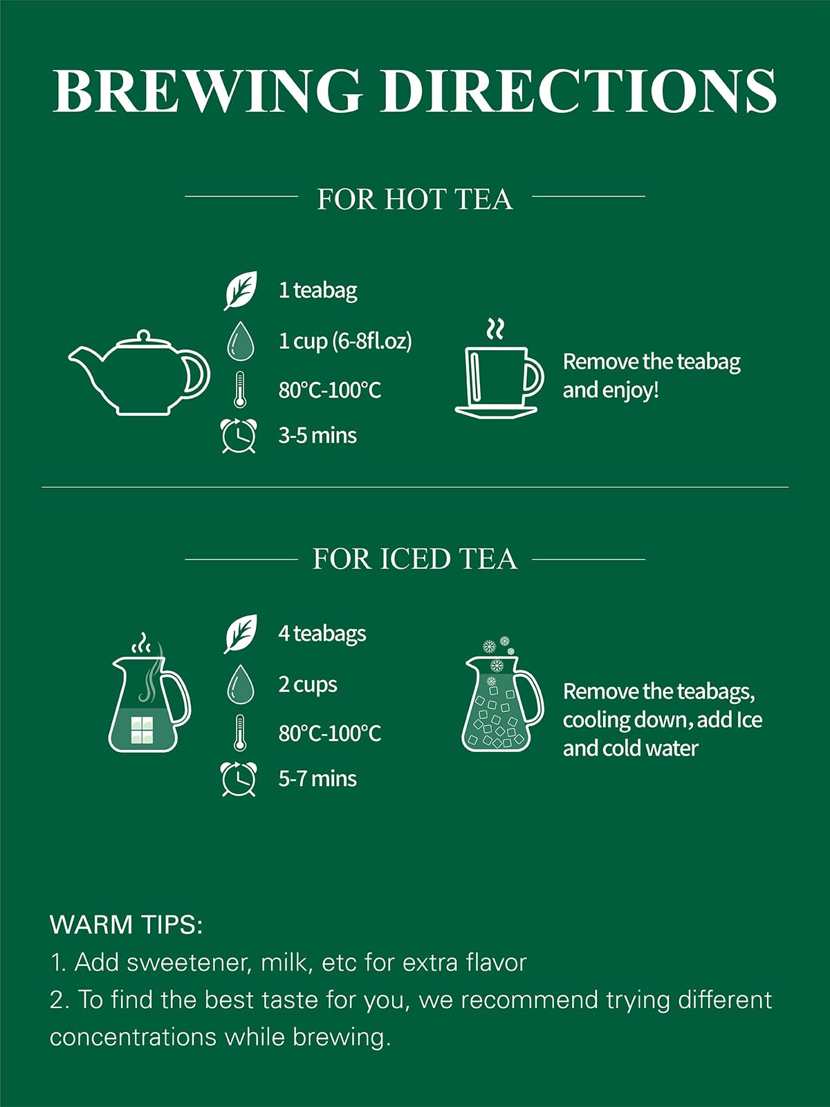 Eco-conscious, no-strings GLDNT tea bags for easy brewing.