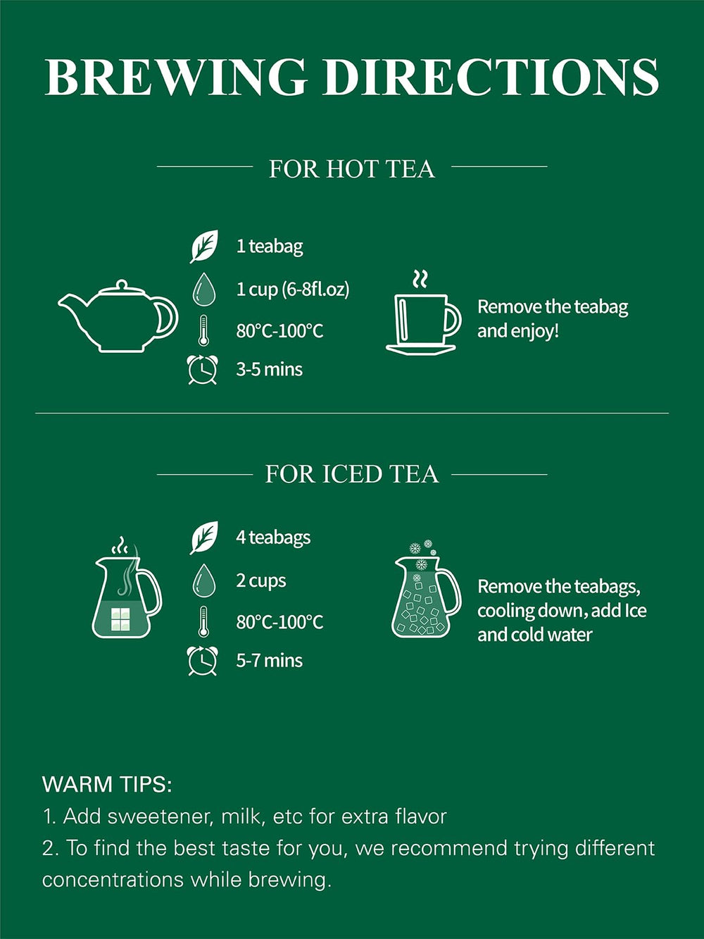 Eco-conscious, no-strings GLDNT tea bags for easy brewing.