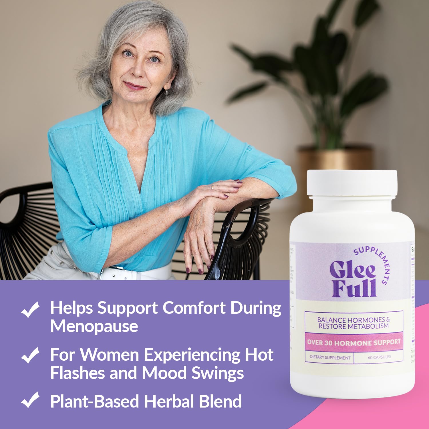 GLEEFULL SUPPS GleeFull capsules close-up for daily wellness potential.