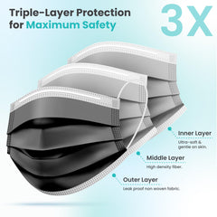 Gleeporte 3-ply mask offers breathable daily wear at work or school.