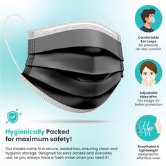 Gleeporte mask with nose bridge metal strip for secure seal.
