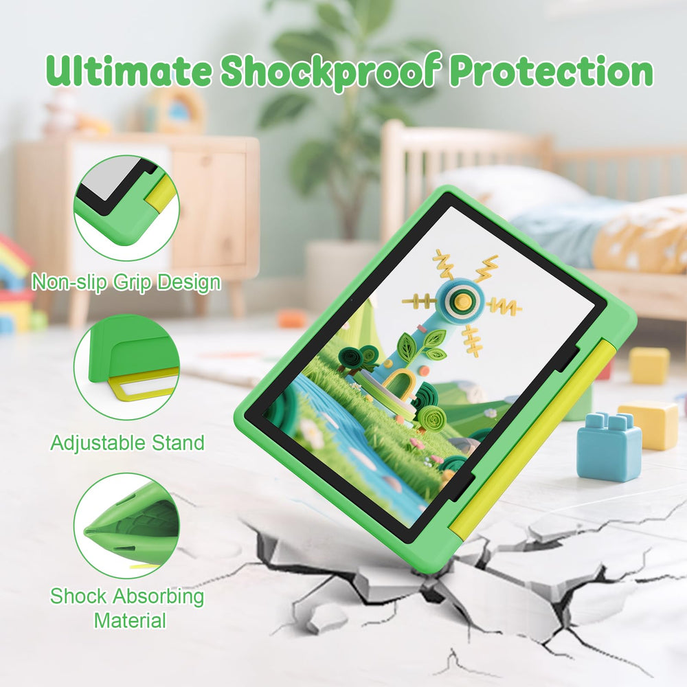 Gleeso Kids Tablet protective case offers drop protection.