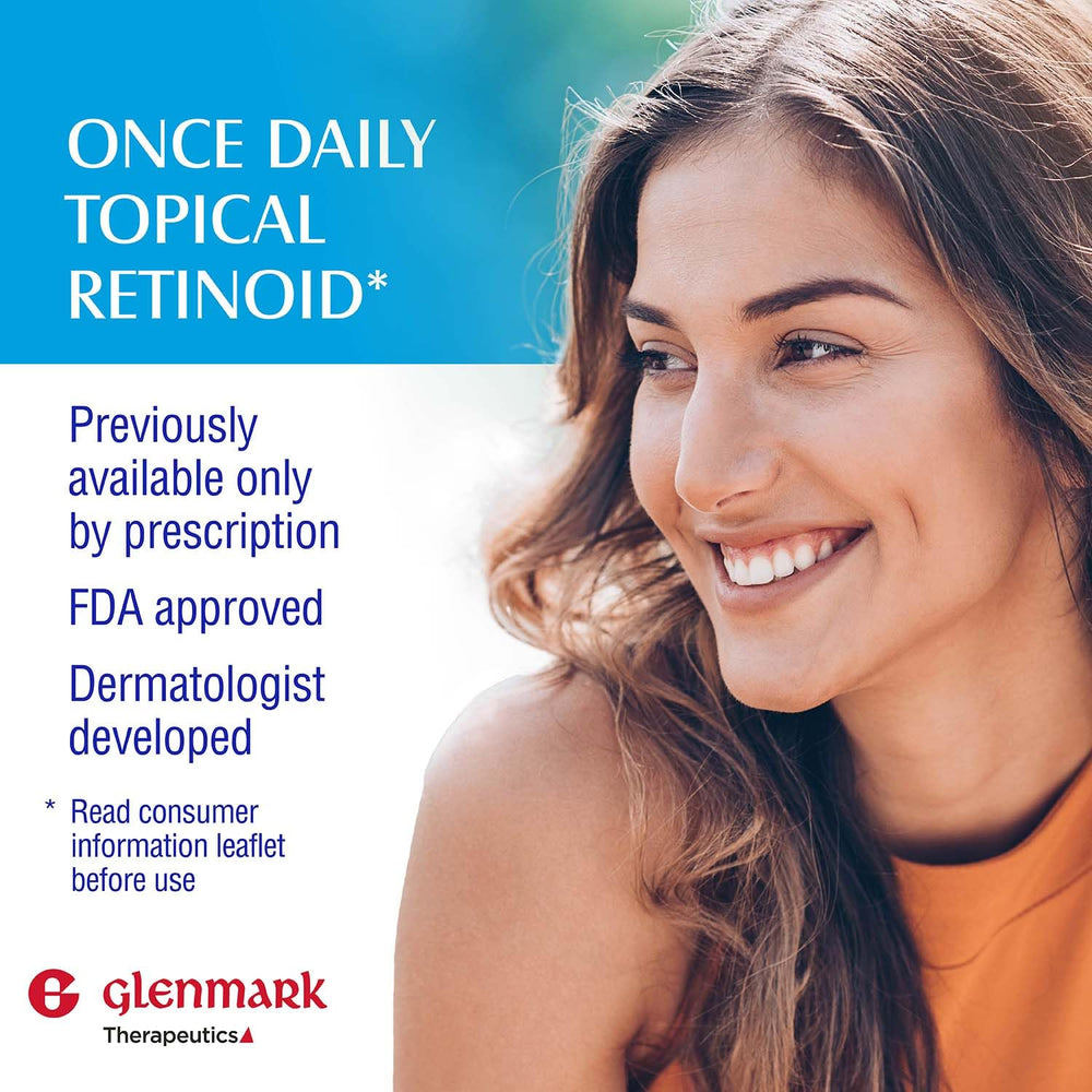Glenmark Therapeutics Adapalene Gel close up texture showing smooth gel