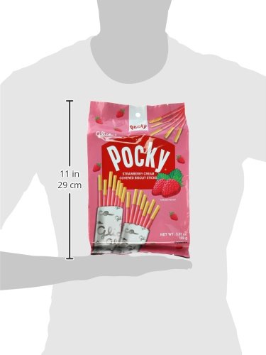Glico Pocky strawberry cream sticks ideal as grab-and-go snack.