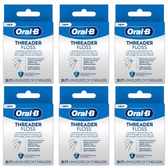 GLIDE Threader Floss packaging shows built-in threader for braces cleaning