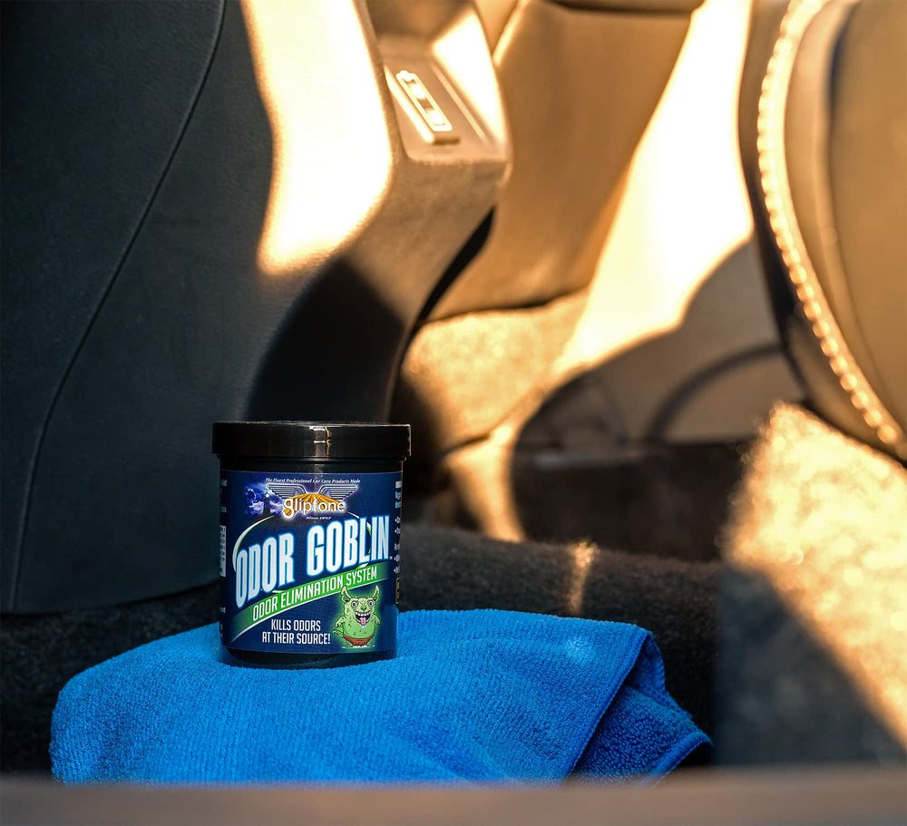 Gliptone Odor Goblin brand quality since 1947 for car care