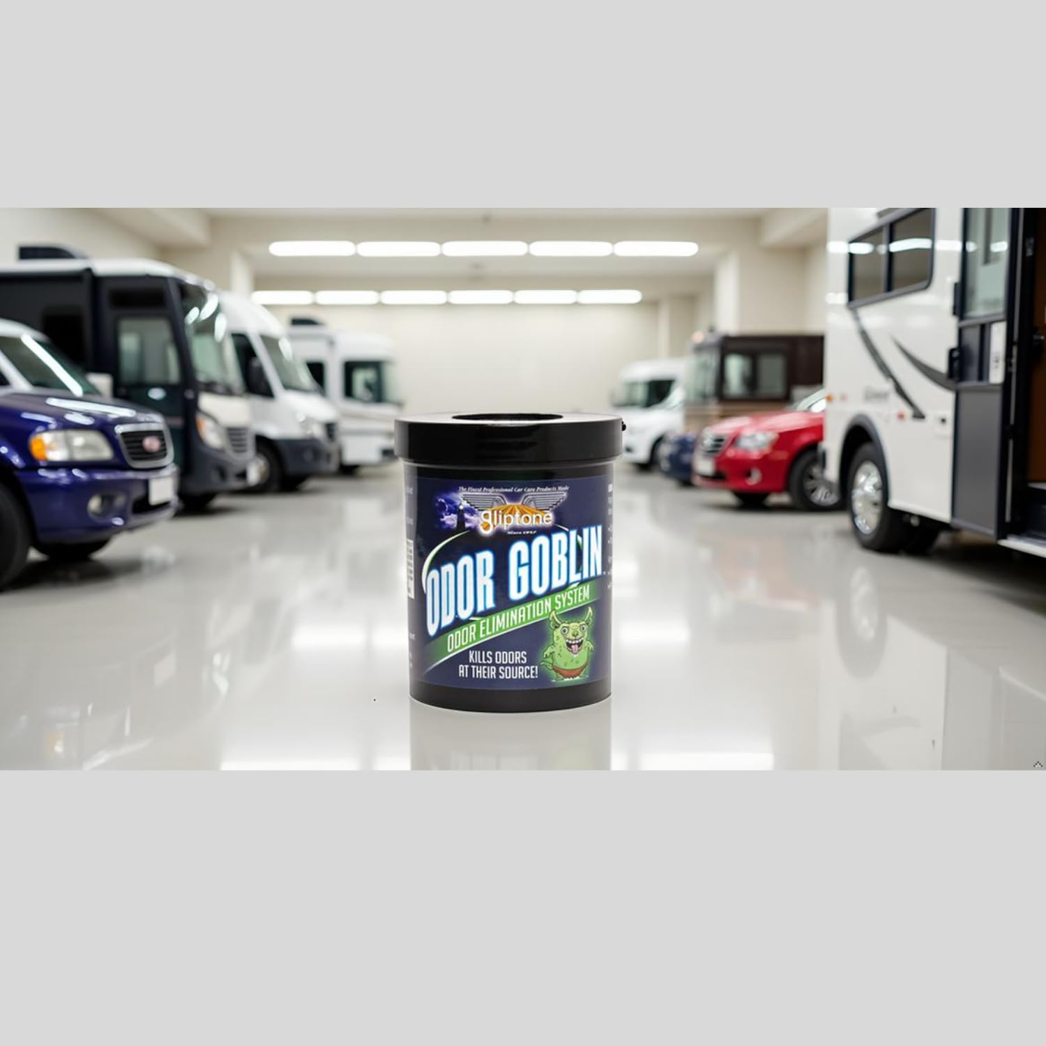 Gliptone Odor Goblin smoke odor removal demo on interior surfaces