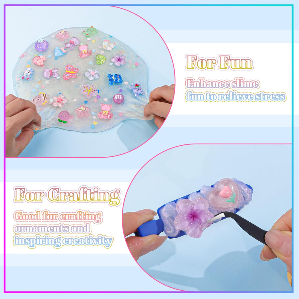 Glitzest kawaii peach and flower charm for cute accents