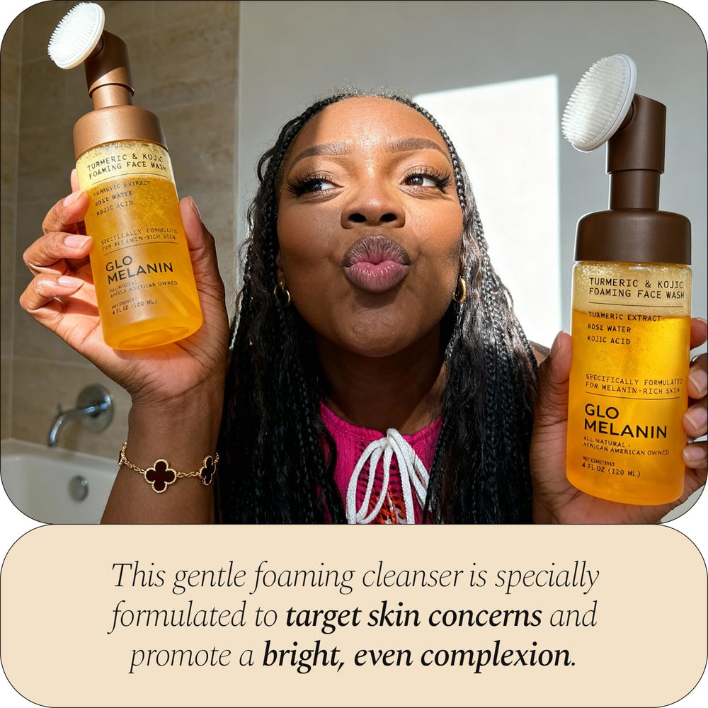 Glo Melanin formula designed for all skin types, including sensitive and aging skin.