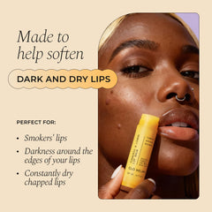 Glo Melanin close-up of lips showing natural brightness and nourishment.