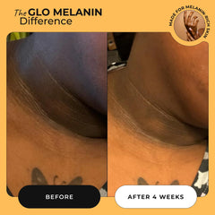 Close-up of natural actives in Glo Melanin formula