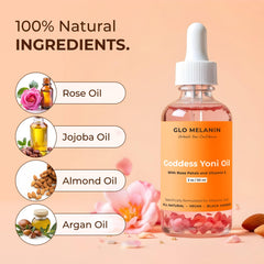 Glo Melanin Yoni Oil Wash vitamin E boosts skin nourishment