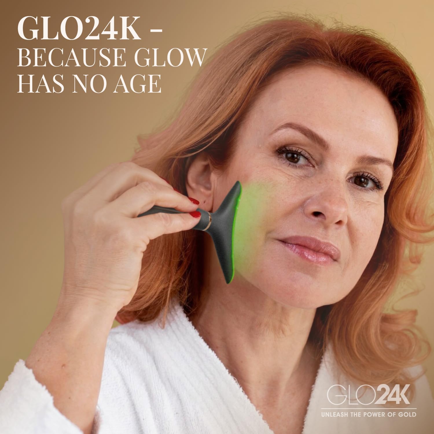 GLO24K giftable, sleek design for self-care routines