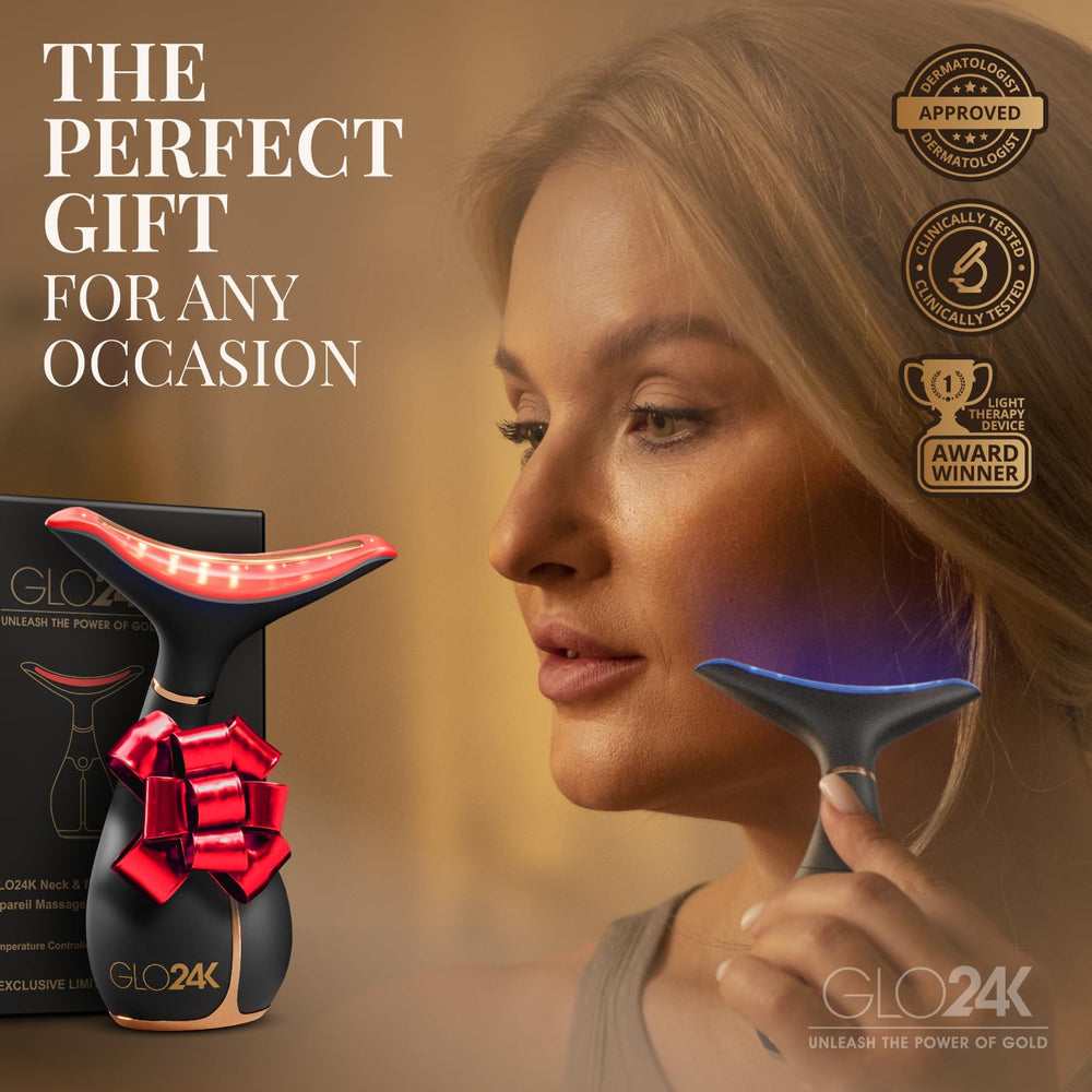 GLO24K rechargeable and travel-friendly beauty device