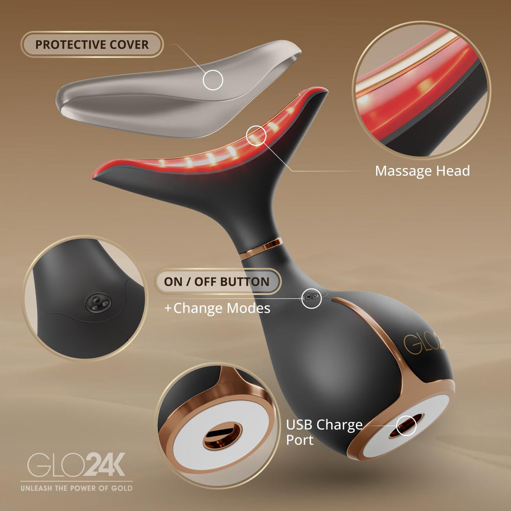GLO24K use with serums or moisturizers for better absorption