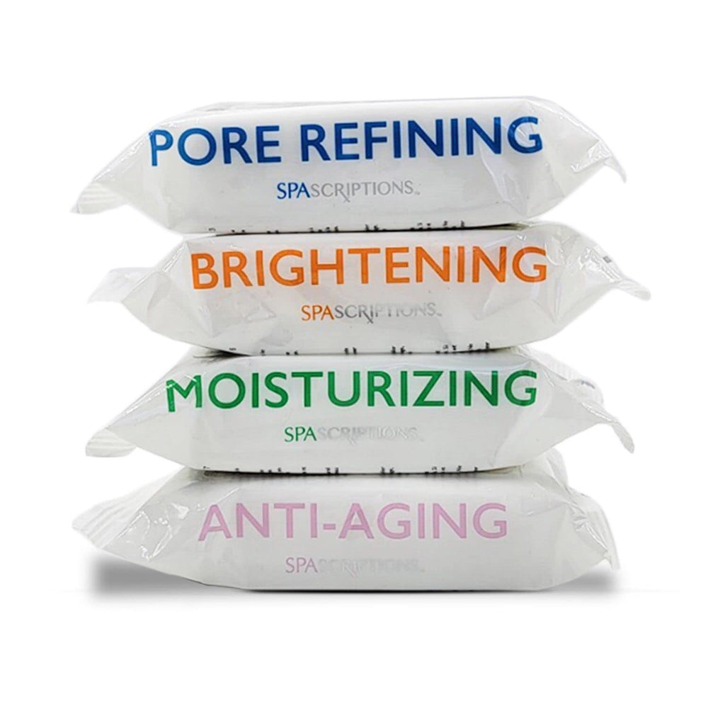 Global Beauty Care Spascriptions towelettes with collagen for firmer-looking skin