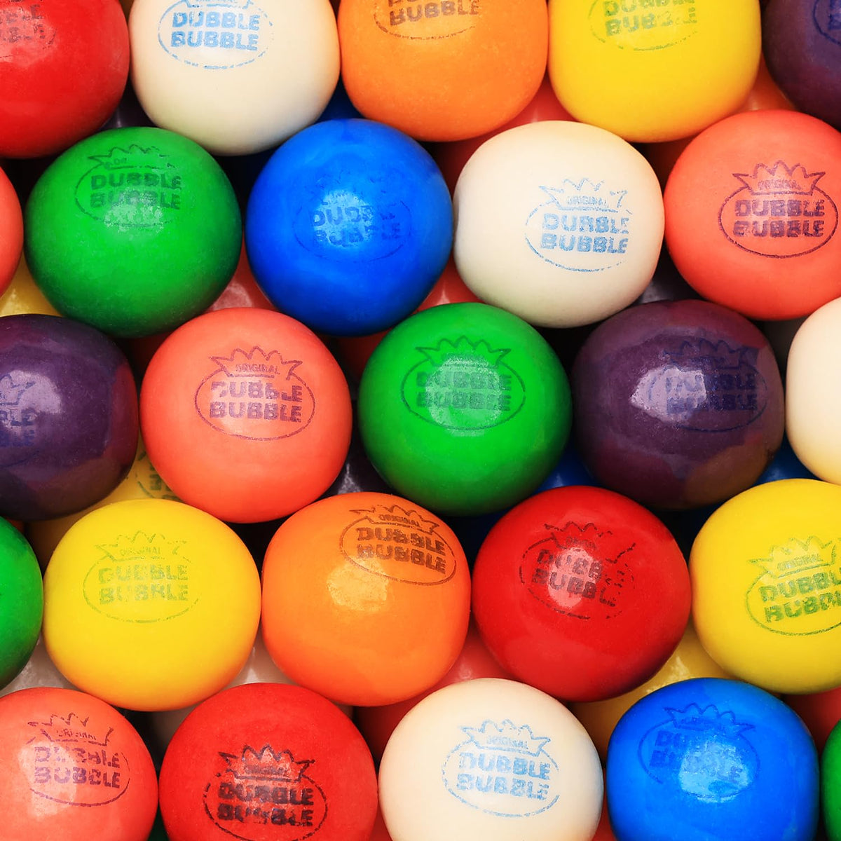 Global Gumball 1-inch gumballs bulk refill for vending machines, easy to vend.