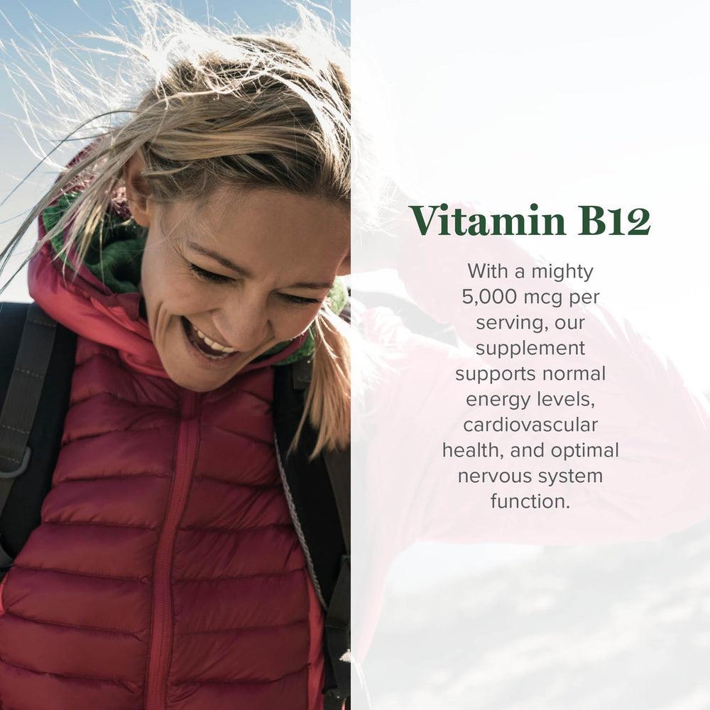 Global Healing Center B12 dropper demonstrates precise daily dosing for convenient use