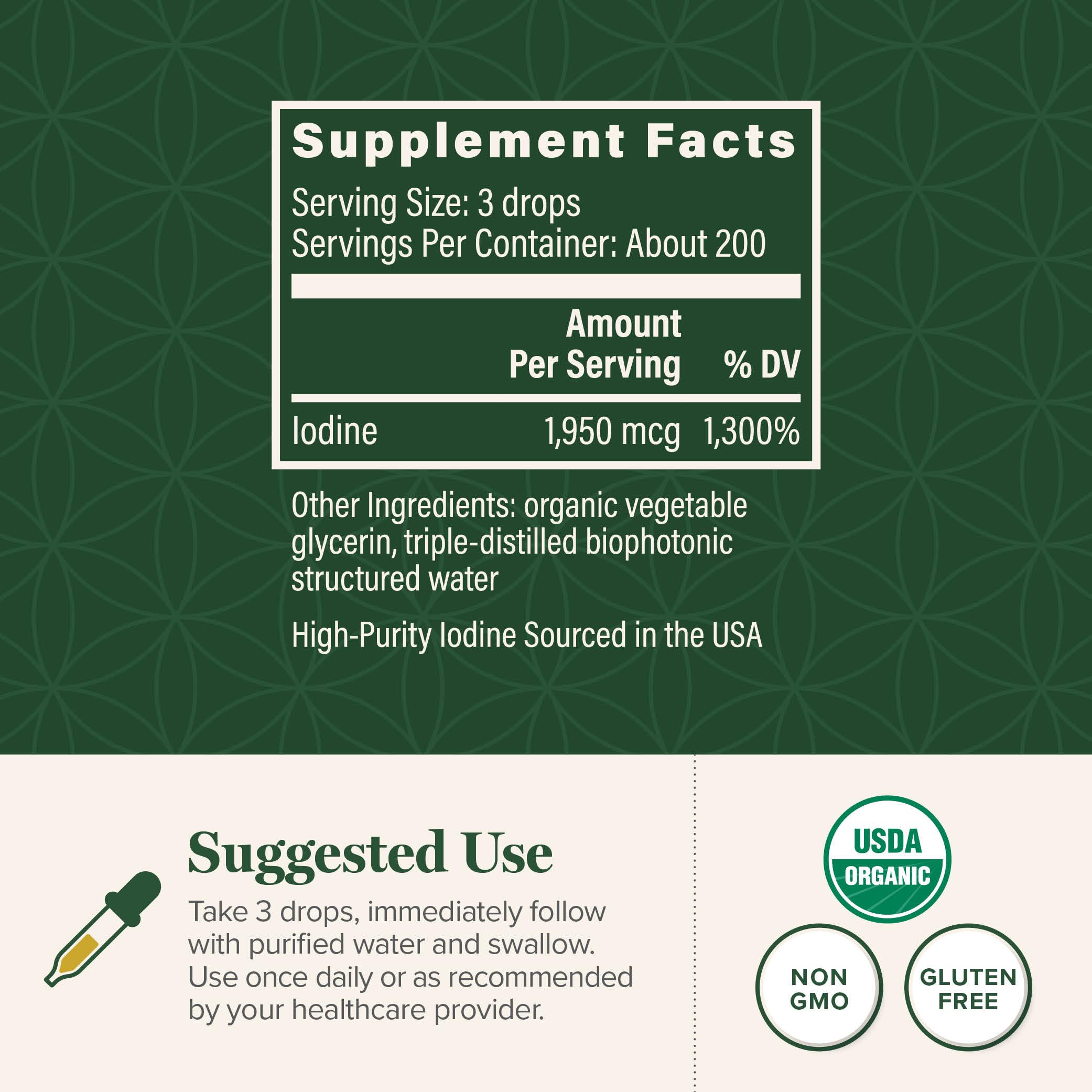 Detoxadine label close-up emphasizing non-GMO and vegan formulation.