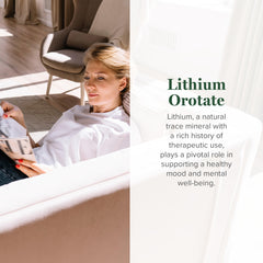 Global Healing Center Lithium Orotate 10mg capsules ready for daily use in routines