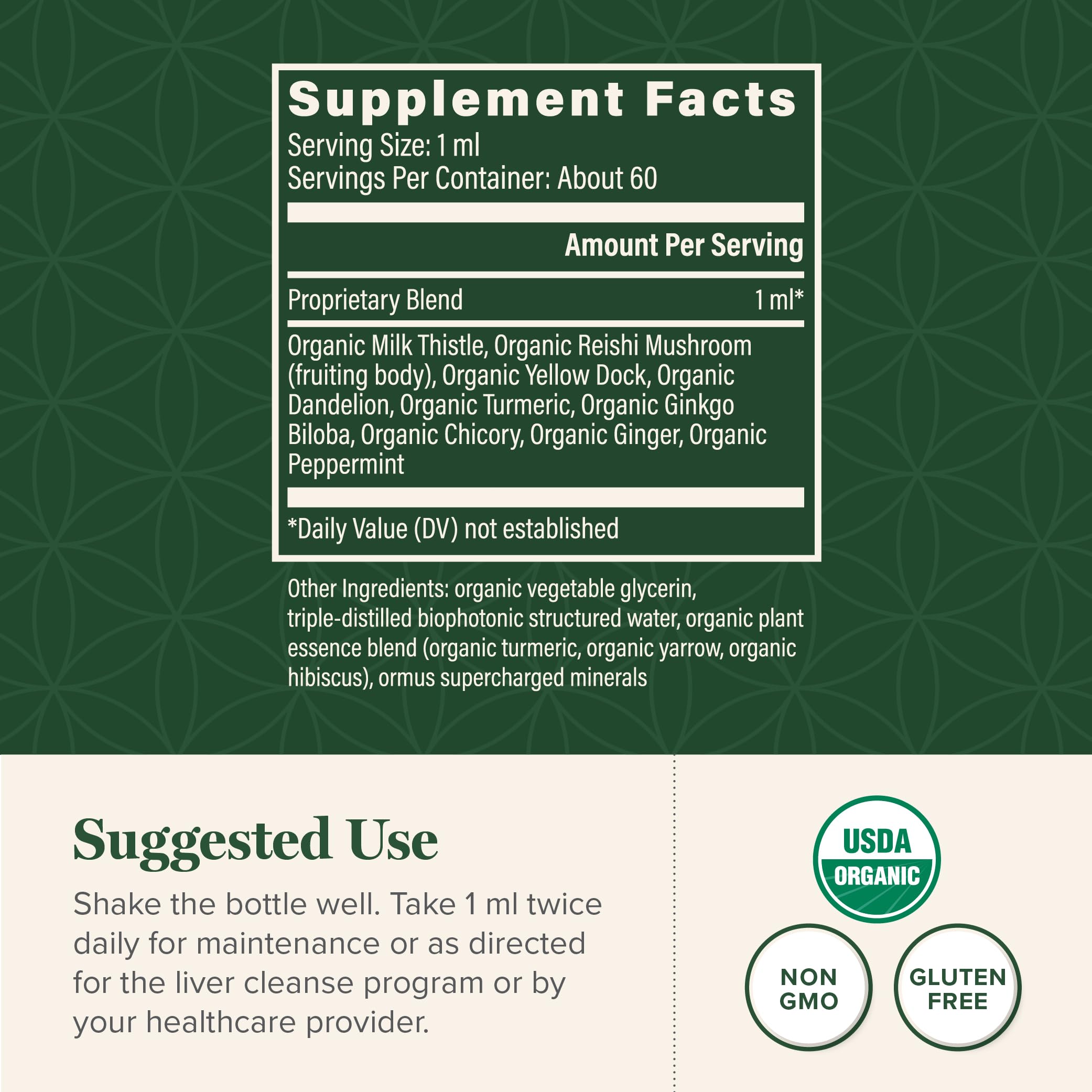 Front packaging of Global Healing Center Liver Health showing herbal blend.