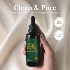 Global Healing Center Microsomal Toxin Binder closeup ingredient list for informed use.