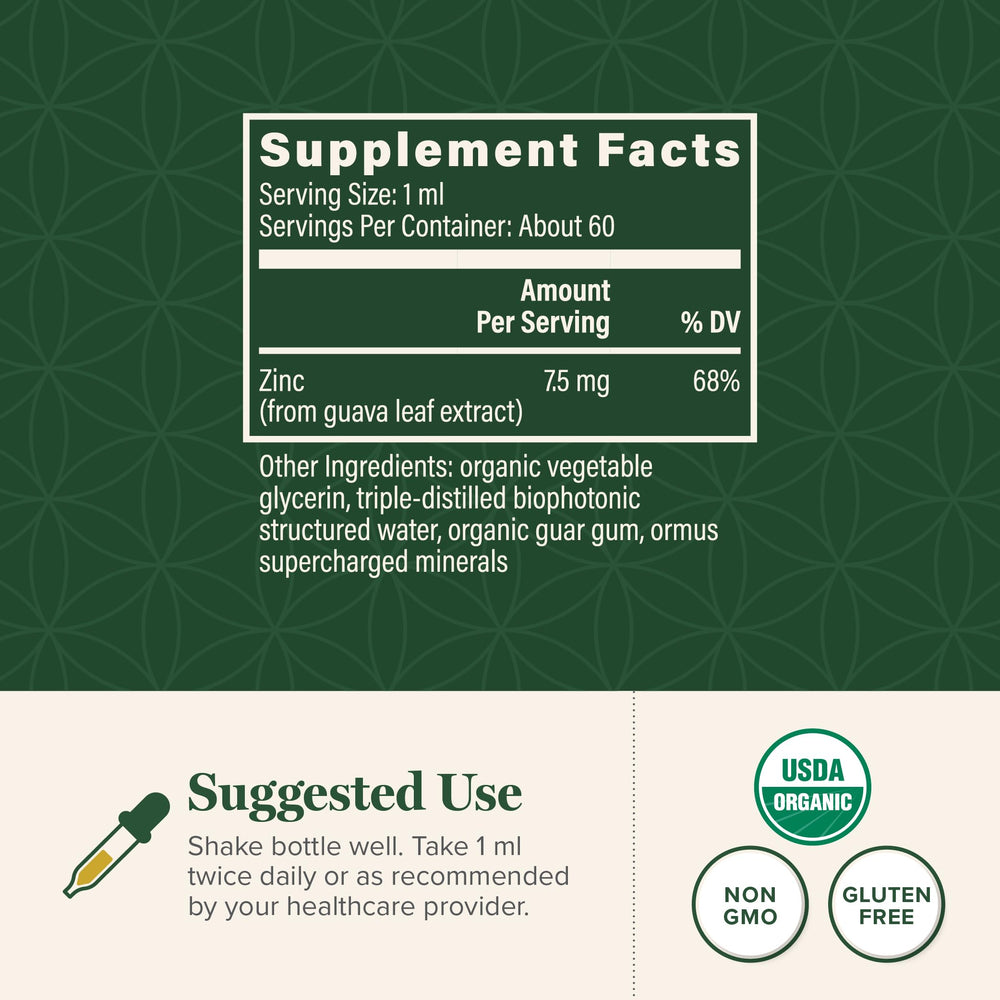 Global Healing Center Zinc with organic guava leaves extract delivers antioxidant-rich blend