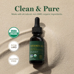 Global Healing Center Vitamin B12 Sublingual nutrition panel lists 5000 mcg per serving.