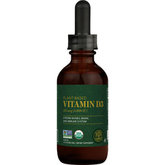 Global Healing Center Vitamin D3 bottle front view showing 5000 IU strength for daily support.