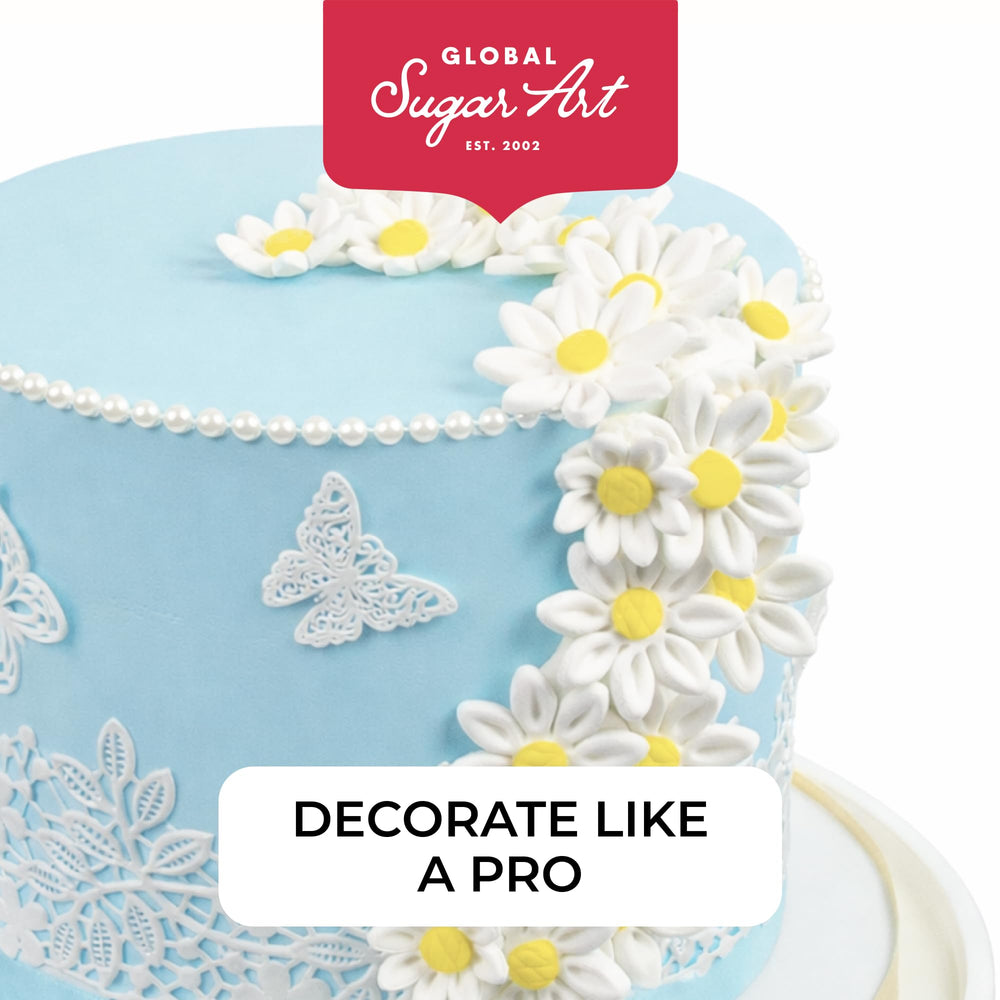 Global Sugar Art shelf-stable daisies stored properly for long life