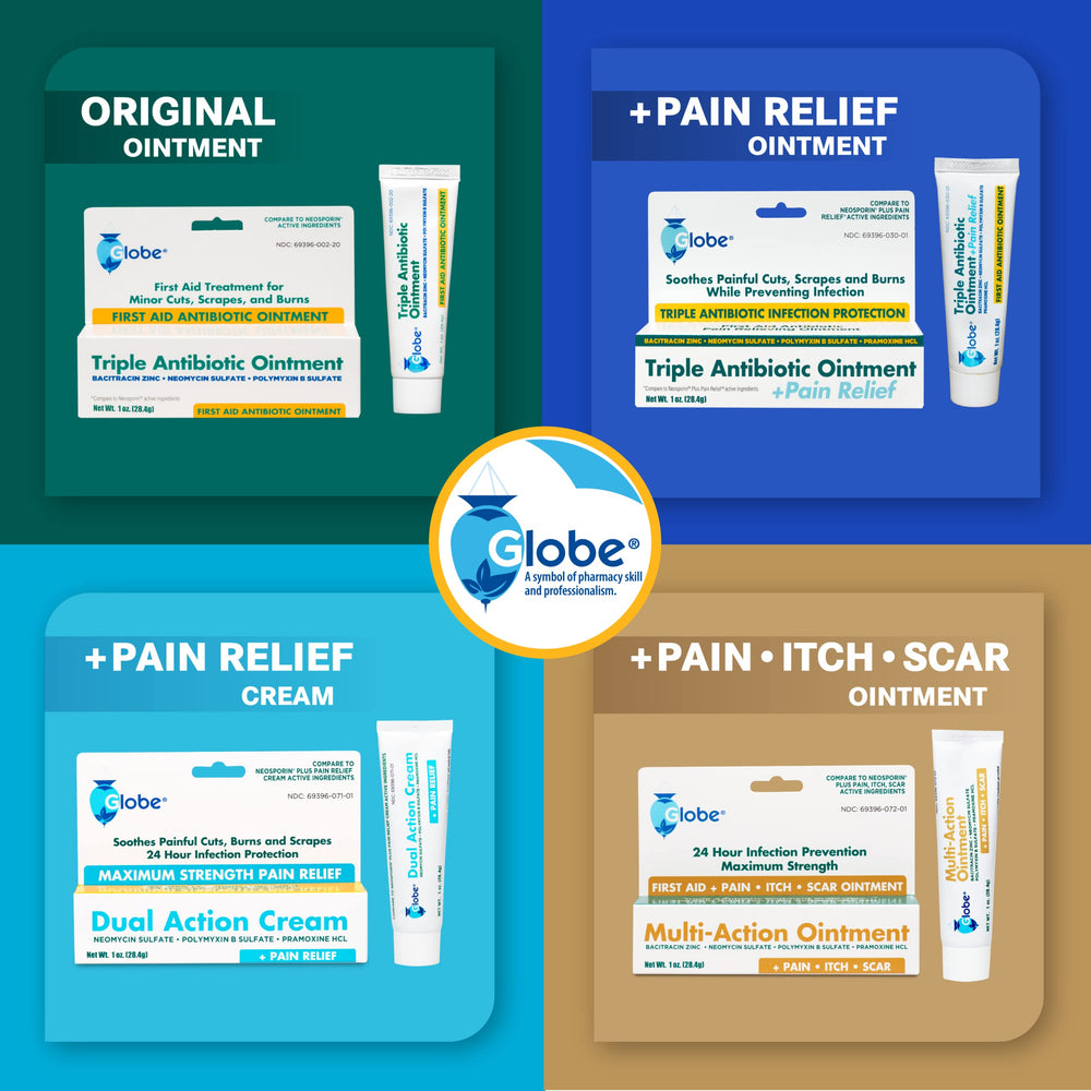 Globe 24-hour protection and pain relief at your fingertips.