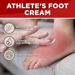Globe antifungal cream bottle targets athlete’s foot with 1% clotrimazole.