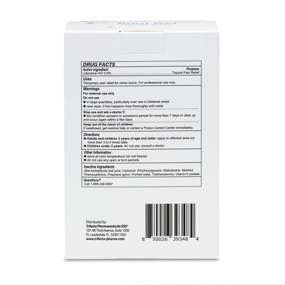 Globe burn gel use in car and home settings.