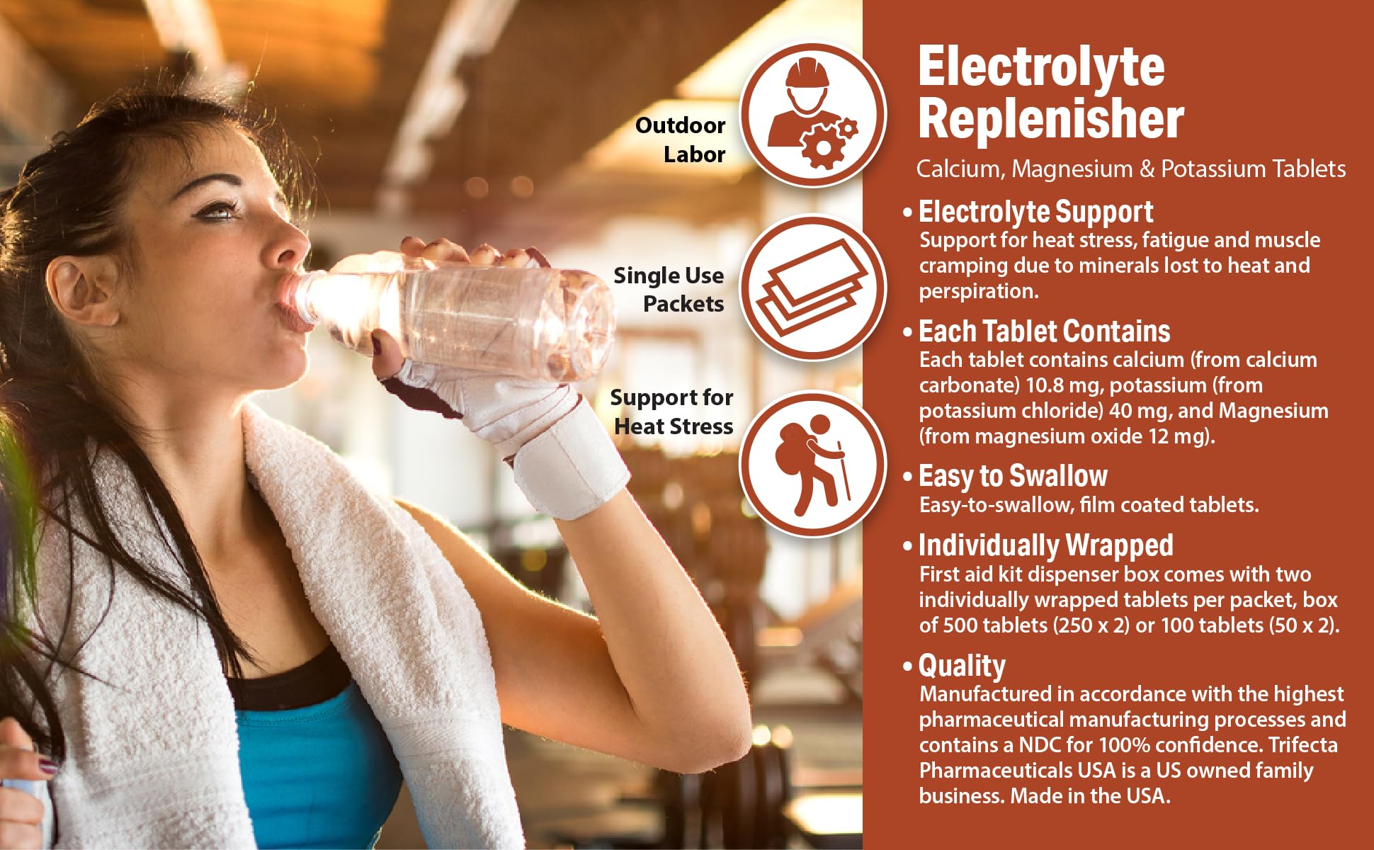 Globe Electrolyte Tablets on a track, ideal for athletes.