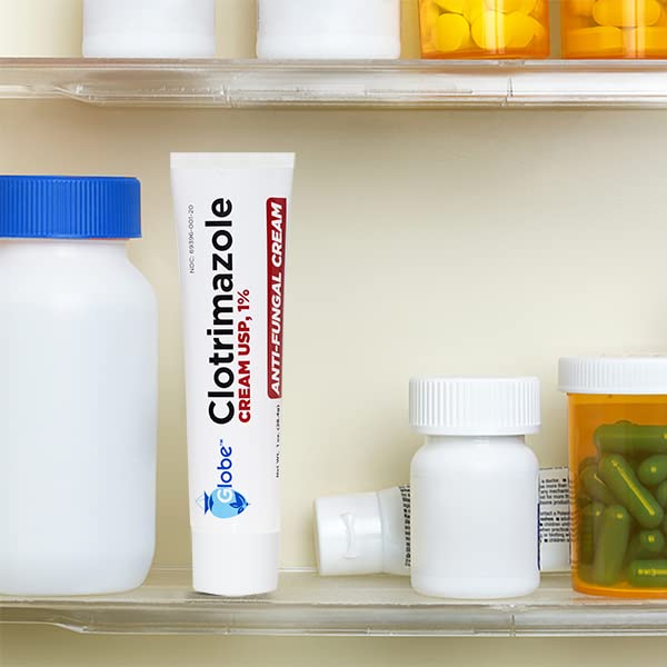 Globe cream bottle designed for easy application on feet and body.