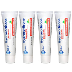 Globe Hydrocortisone 1% cream packaging shows trusted, maximum-strength relief for itchy skin