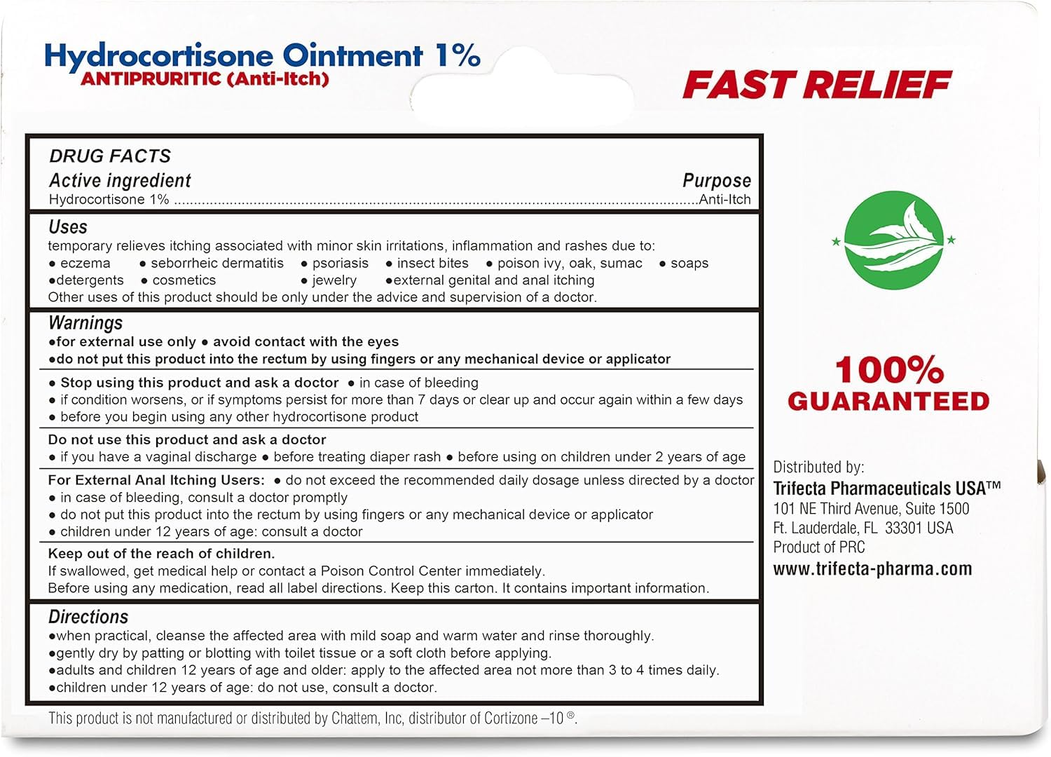 US-made Globe Hydrocortisone cream produced in certified facilities.