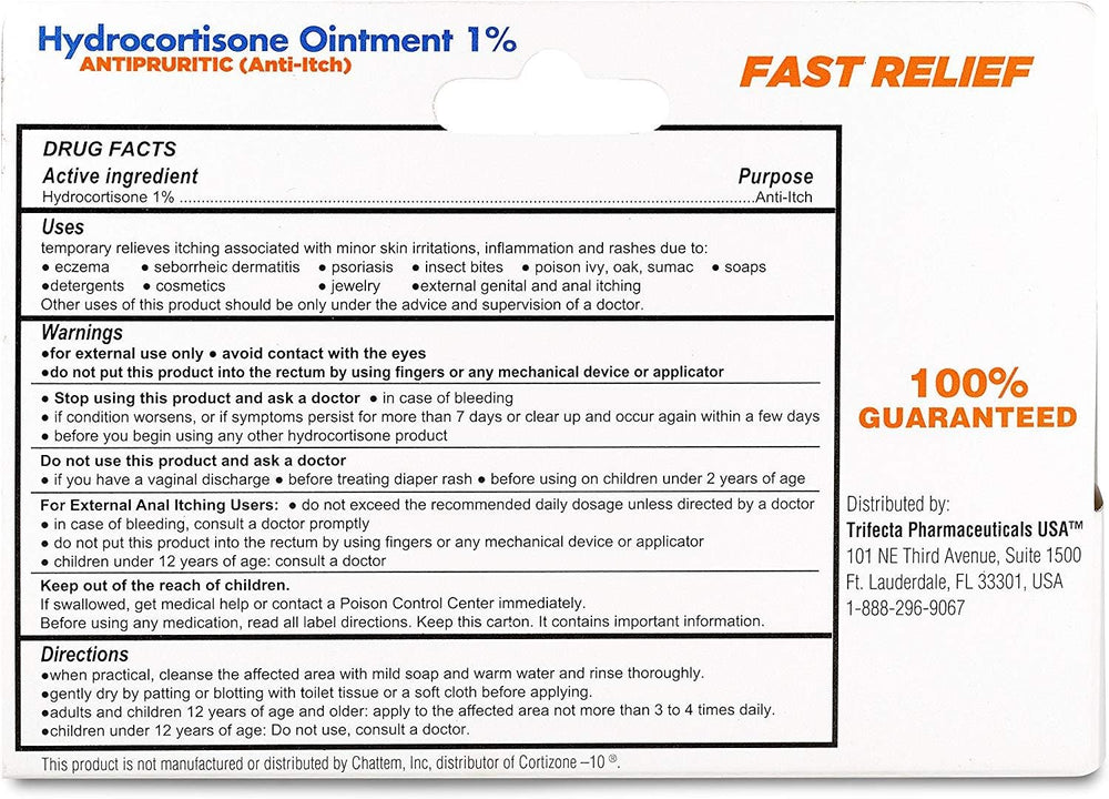 Globe Hydrocortisone ointment showing anti-itch benefit in action.