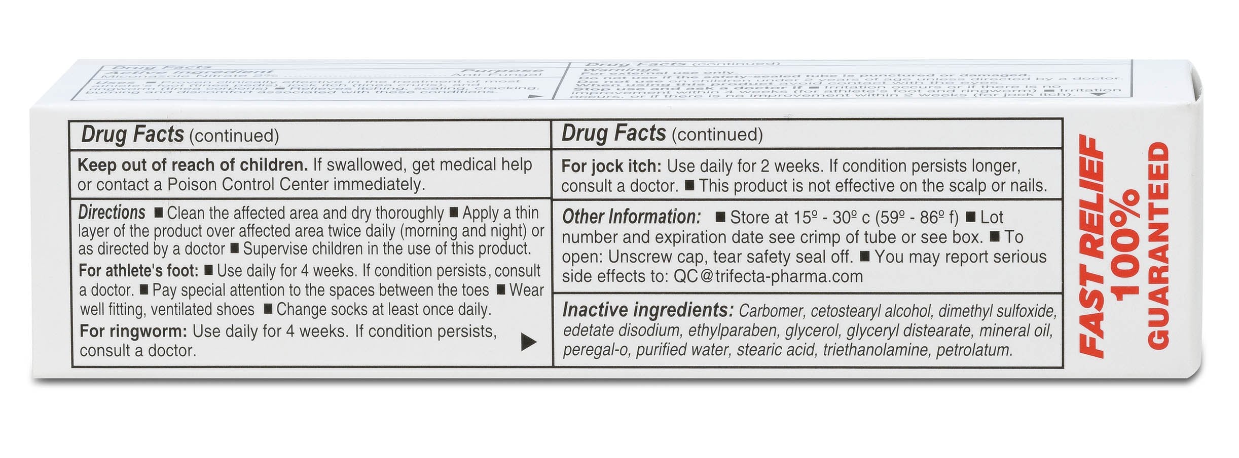 Globe Miconazole cream brand label shows trusted pharmacist-approved standard