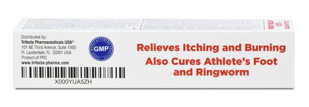 Globe Miconazole cream packaging closeup highlights 0.5 oz tube