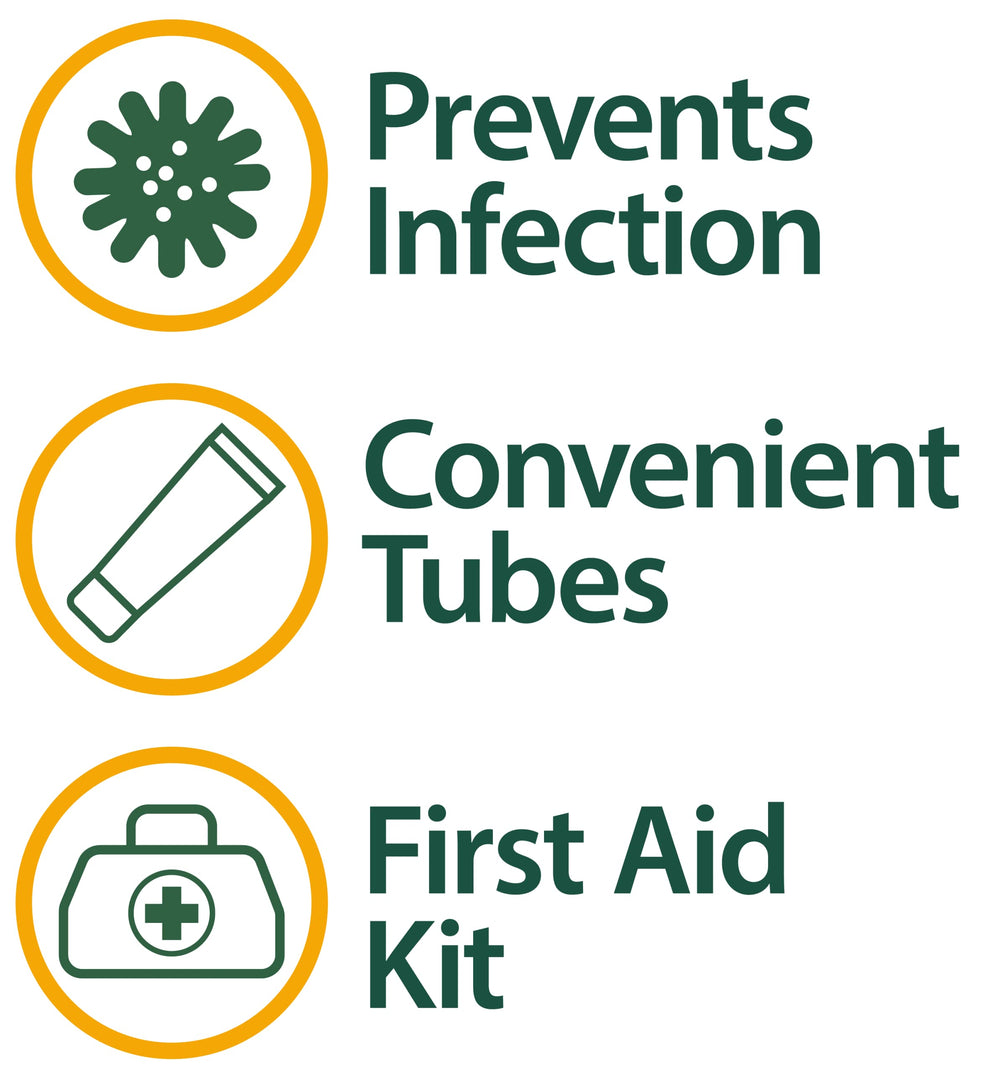 Globe Triple Antibiotic Ointment active ingredients label with neomycin, bacitracin, polymyxin